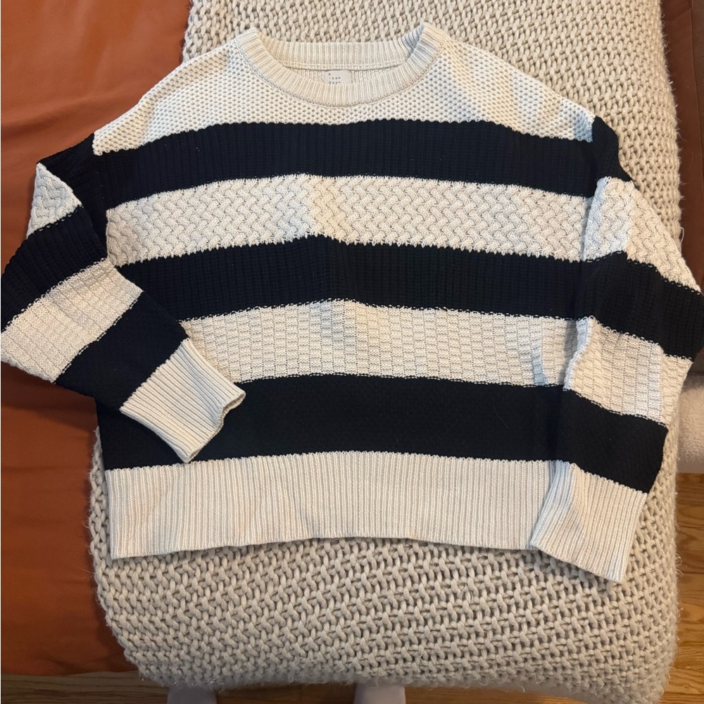 Striped Black and White Sweater